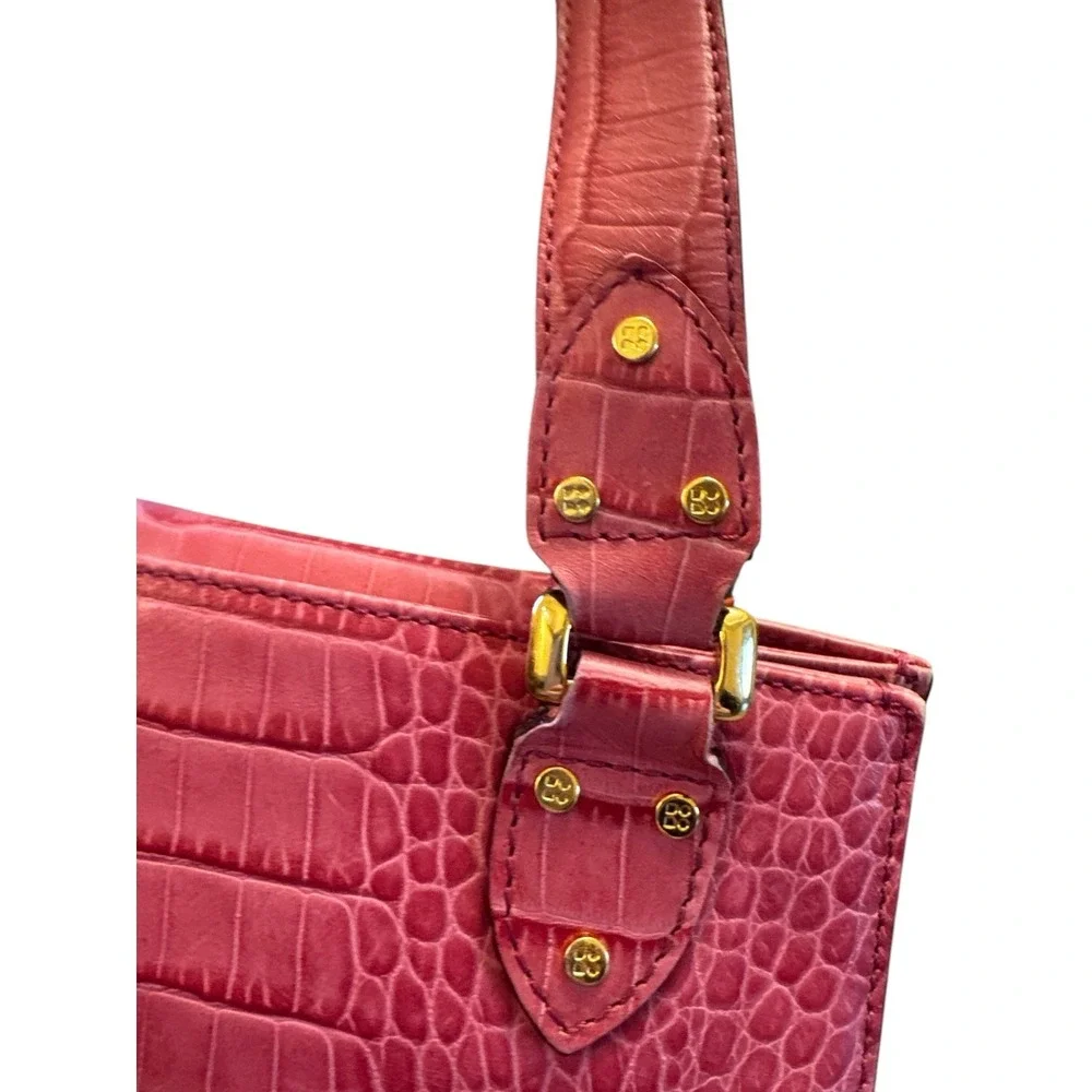 Kate Spade | Pink Alligator Embossed Shoulder Bag | Medium Tote Purse‎